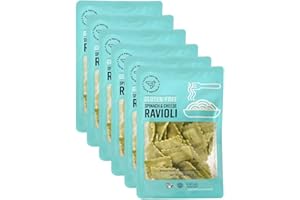 Spinach and Cheese Ravioli, Gluten-Free Fresh Pasta, Cooks in Just 3 Minutes, Taste Republic, Frozen, 9oz (6 pack)