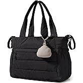 BAGSMART Diaper Bag Tote, Hospital Bag for Labor Delivery, Puffy Maternity Travel Diaper Tote, Baby Bag with Pacifier Case