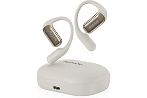 BUGANI Open Ear Headphones, 5.2 Open Ear Earbuds Bluetooth Wireless Noise Canceling, Immersive Stereo Sound, Fast Charging, 3