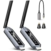 VENTION Wireless HDMI Transmitter and Receiver 656FT with LED Screen, Up to 6 RXs, Heat-Control, Plug &amp; Play Wireless HDMI Extender Kit 4K Decode to Monitor from PC/Projector/TV Box(1TX+1RX)