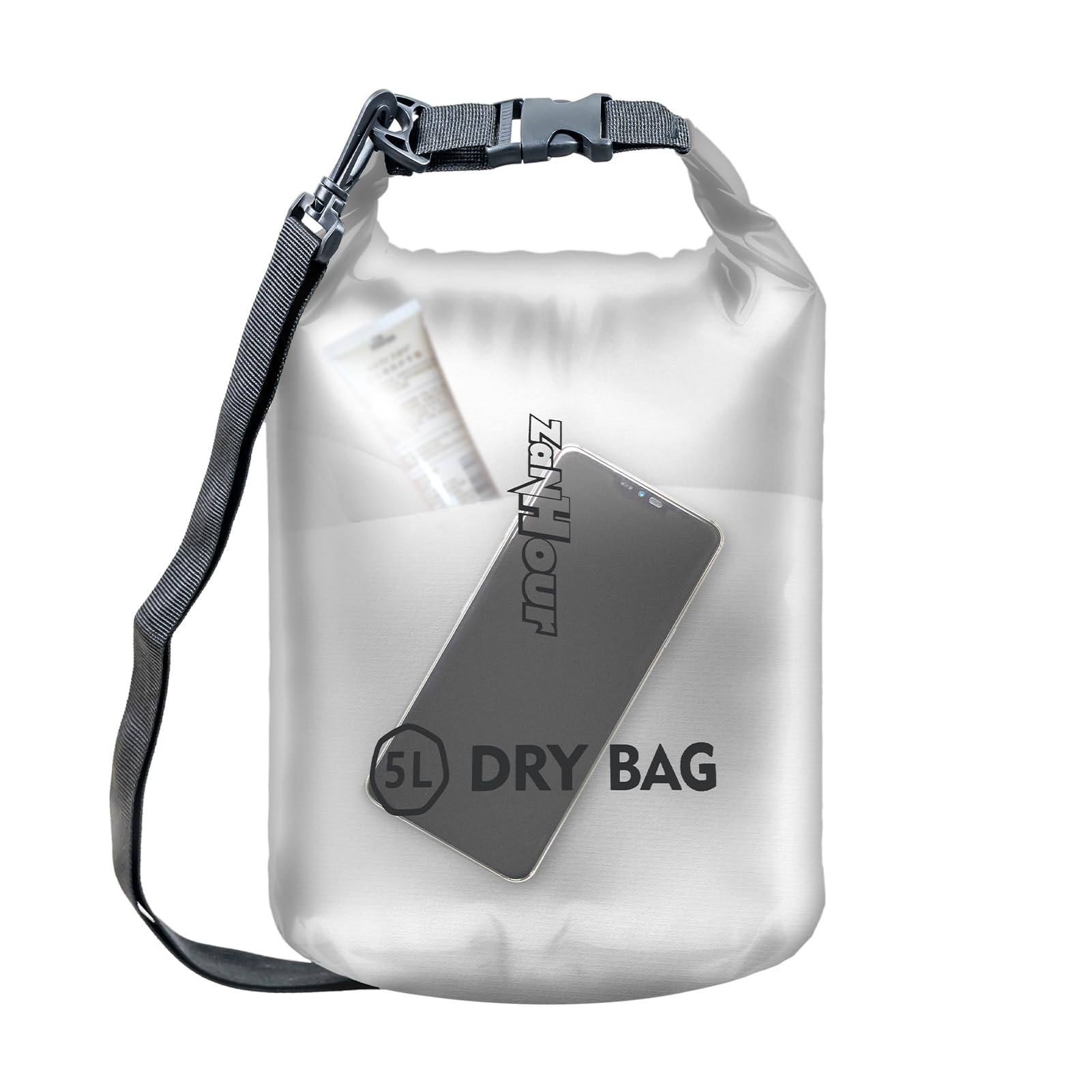 Photo 1 of Zanhour Waterproof Dry Bag - Roll Top Transparent Storage Bag,2L/5L/10L/20L,Suitable for Traveling, Swimming, Kayaking, Camping, Fishing, Rainy Day Trips