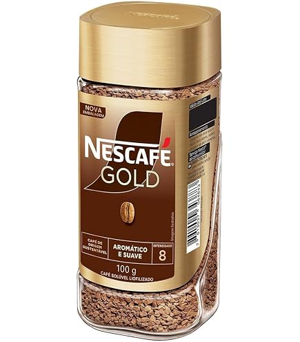 Nescafé Gold Espresso, Equilibrado 8, Café Solúvel em Pó, 100g