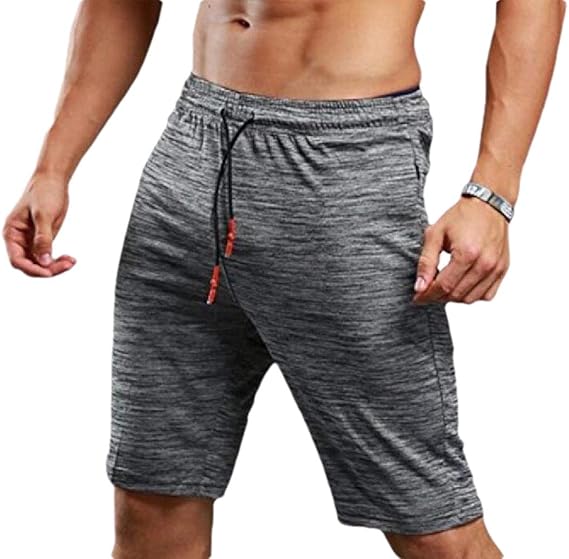 Unko Men Fashion Workout Running Shorts Training Gym Short with Pockets