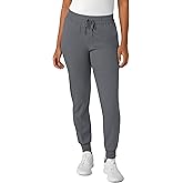 Wink Scrubs for Women, Boundless, Joggers Pants with Drawstring and 6 Pockets, Pewter, 5XL
