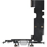 Risidamoy Dock Connector Charging Port Replacement for iPhone 8 Plus | White Charge Port Headphone Jack Flex Cable Fix USB Microphone Antenna Assembly Repair for 8Plus