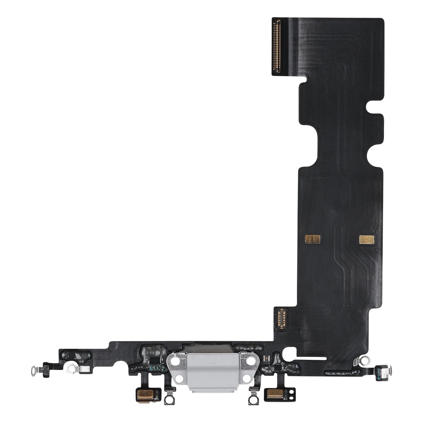 Photo 1 of Risidamoy Dock Connector Charging Port Replacement for iPhone 8 Plus White Repair Headphone Jack Flex Cable Fix USB Charge Microphone Antenna Assembly for 8Plus