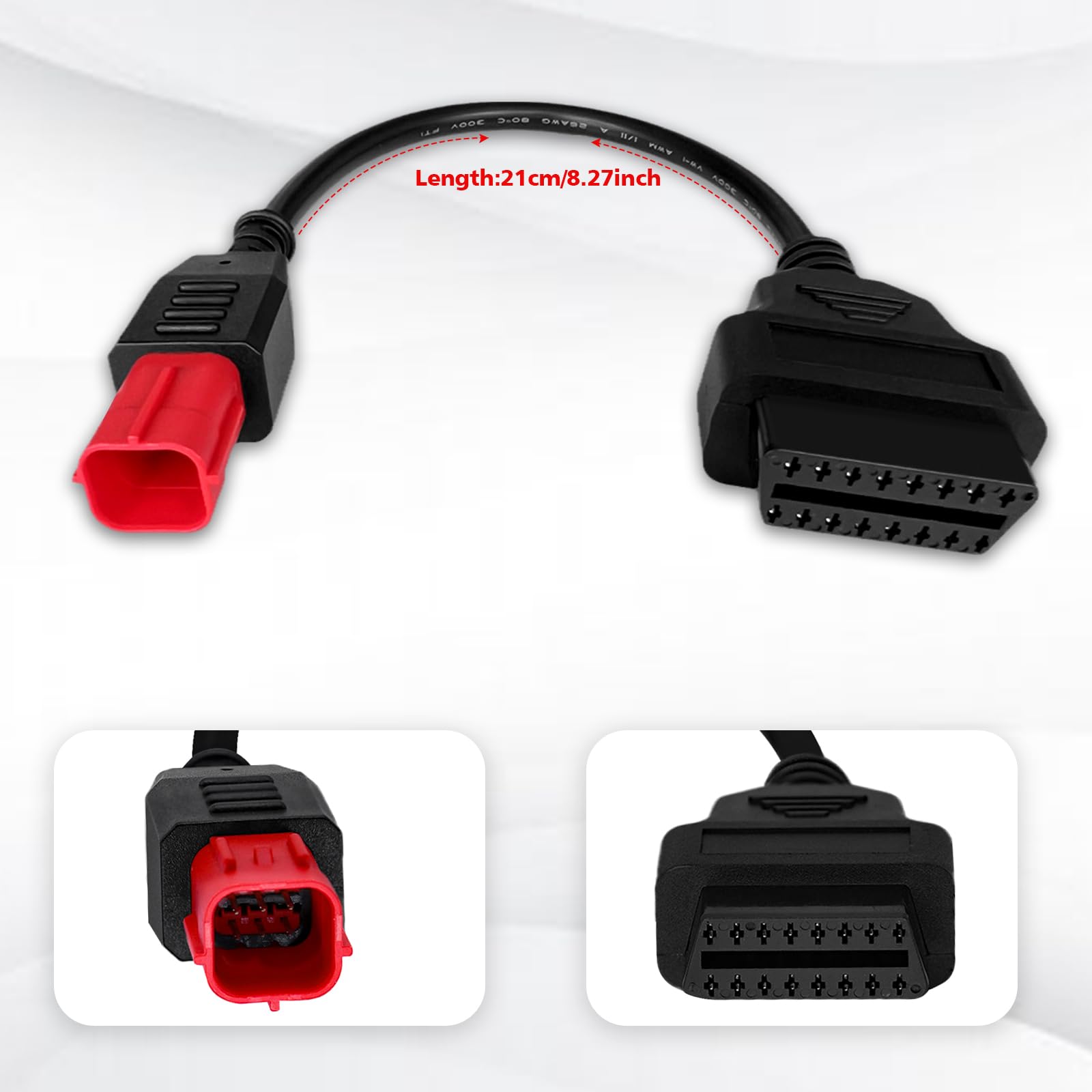 Mua AMHTDOL 6 Pin OBD2 Adapter Cable,Fit for Guzzi Kawasaki Suzuki ...