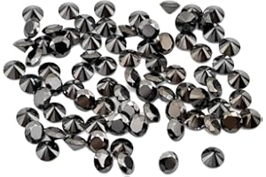 ILOVCKF 1.0ct / Pack Small Sizes From 0.8mm to 3.0mm Black Moissanite Loose Stones 3EX Round Cut Positive Pass Diamond Tester