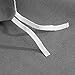 SUSYBAO Gray Duvet Cover Twin Size 100% Cotton 2 Pcs Set 1 Solid Color Single Duvet Cover with Zipper Ties 1 Pillow Sham Hotel Collection Grey Bedding Set Soft Lightweight