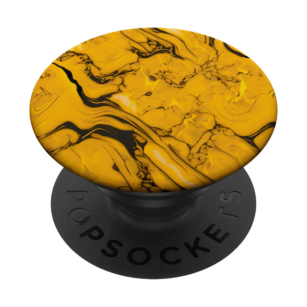 Abstract Yellow Color Pattern #014 PopSockets Swappable PopGrip