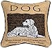 Manual Pet Lover Collection Reversible Throw Pillow, 12.5 X 12.5-Inch, Advice from a Dog X Your True Nature