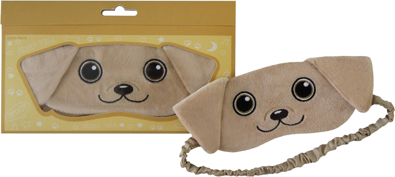 Dog Animal Plush Sleep Eyemask (Golden Labrador Retriever)