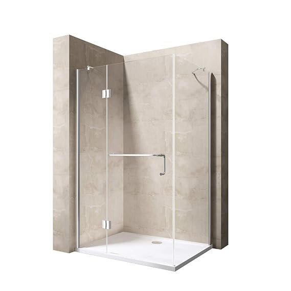 Sogood Eck-Duschkabine Eckdusche Rav04K 90x120x190cm Glasdusche ESG-Sicherheitsglas Klarglas inkl. Easy-Clean-Beschichtung
