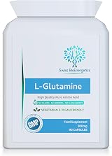 Swiss BioEnergetics L-Glutamine 500mg 90 Veg Capsules UK Made view 6