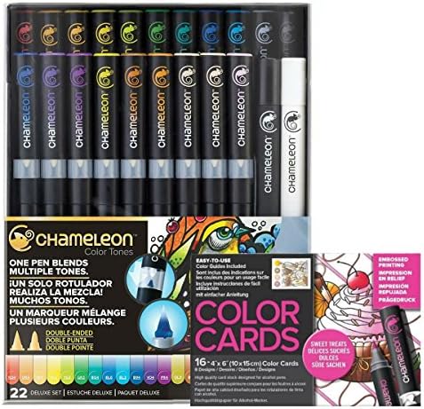 Chameleon Marker 22 Deluxe Set w/ Sweet Treats Color Cards