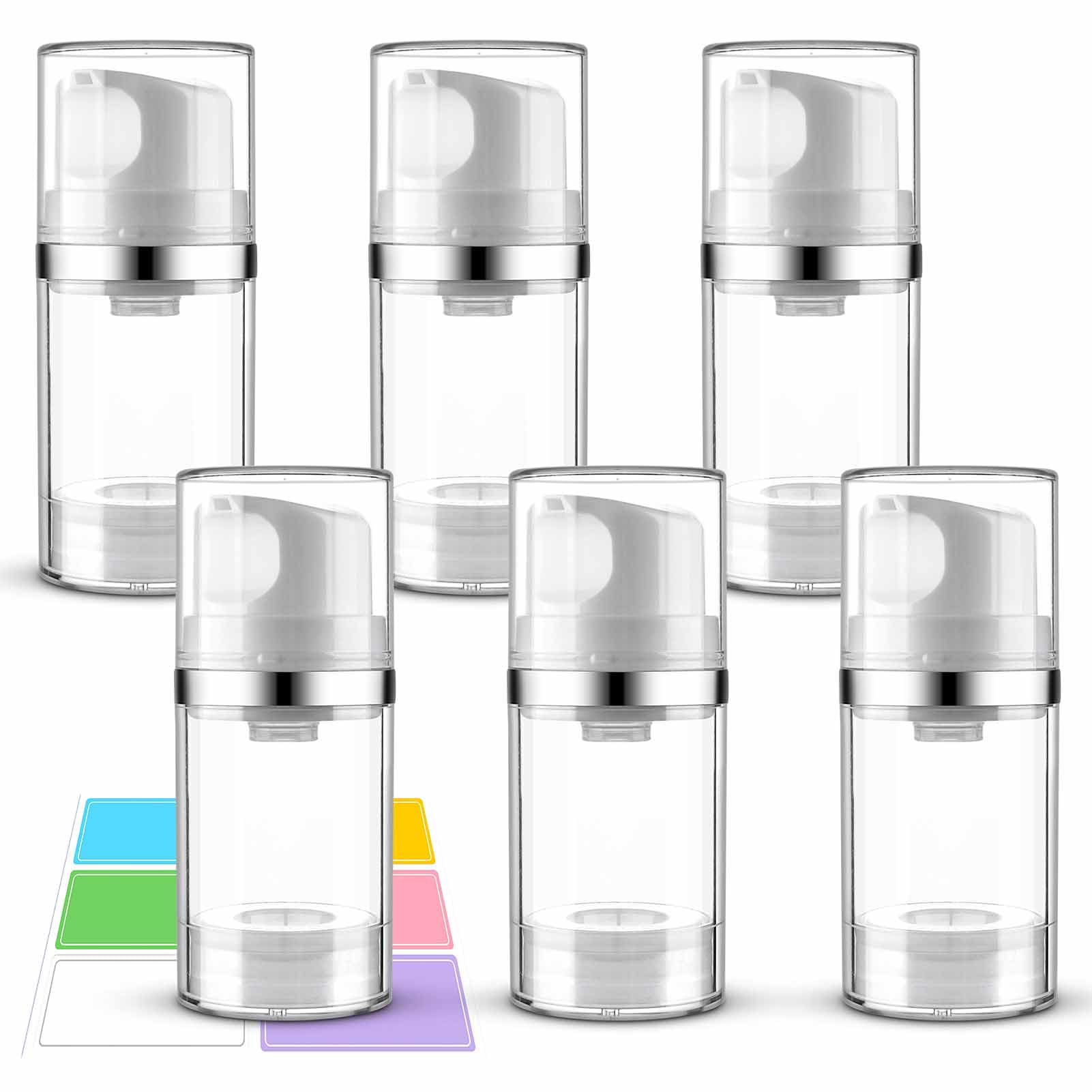 Cosywell Airless Pump Bottles 1.7oz/50ml 6 Pack