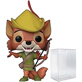 POP Disney: Robin Hood - Robin Hood Funko Vinyl Figure (Bundled with Compatible Box Protector Case), Multicolored, 3.75 inches