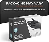 The Real Touch Black Nitrile Extra Strong X-Large Disposable Gloves (Box of 100) view 2
