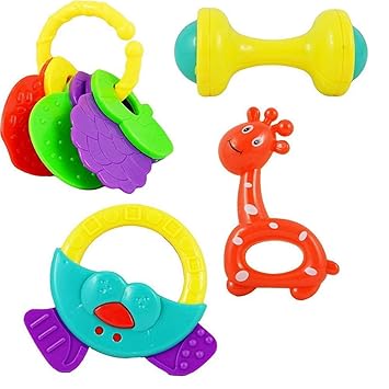 baby rattles and squeeze toys