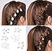 Sc0nni 40pcs Gold Silver Braid Rings Hair Rings for Pierced Braid & Dreadlock Decoration Hair Loop Clips Girl Jewelry Accessories For Girls Wemen Jump Rings, Ring, Shell and Star