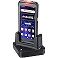 MUNBYN Upgraded Android 13 Barcode Scanner with 5.5" Full Screen & Dock Charger, Equipped with Zebra SE4710 Engine, Rugged PDA Handheld Mobile Computer Wireless Wi-Fi 6, 4G LTE, Inventory Scanner