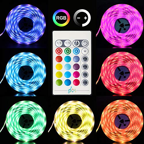 Led Strip Lights, 16.4ft Smart Light Strips with App Control RGB Led Lights for Bedroom Music Sync Color Changing Lights for Room Party