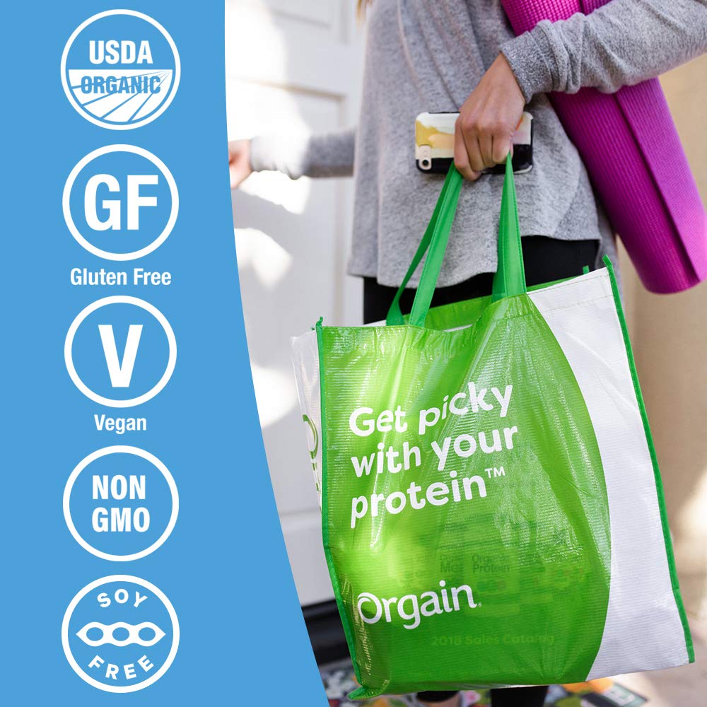 Orgain Organic Plant Based Protein & Greens Powder, Vanilla Bean - Vegan, Dairy Free, Gluten Free, Lactose Free, Soy Free, Low Sugar, Kosher, Non-GMO, 1.94 Pound (Packaging May Vary) : Grocery & Gourmet Food