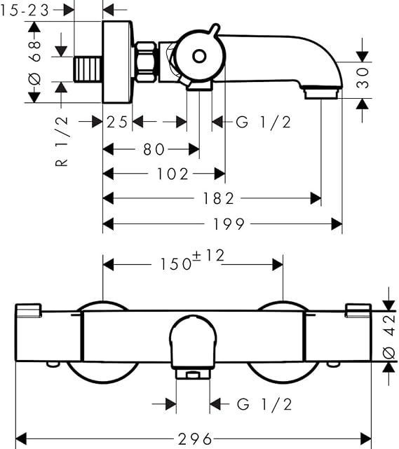 Hansgrohe Mitigeur Thermostatique De Baignoire Myfox 13154000 Amazon Fr Bricolage Hansgrohe Mitigeur Thermostatique De Baignoire Myfox 13154000 Amazon Fr Bricolage