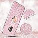 Maxdara Galaxy S9 Case, Galaxy S9 Glitter Case Ring Holder Diamond Rhinestone Kickstand with Sparkle Bling Shiny TPU Bumper Cute Women Girls Case for Galaxy S9 5.8 inches (Rosegold)