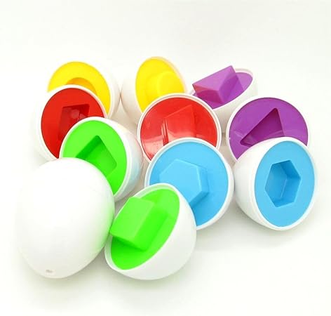 Amazon 子供キッズ知恵教育pretendパズルスマート卵おもちゃギフトパックof 6 立体パズル おもちゃ