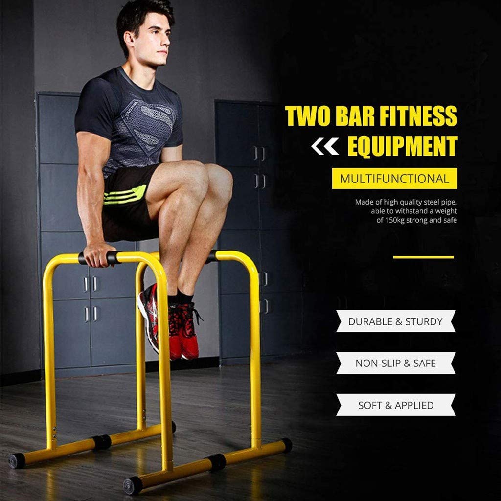 ABAB Adjustable Dip Bar,Dip Station Body Press Bar with Adjustable Length and Foam Grips,Dip Bars Fi