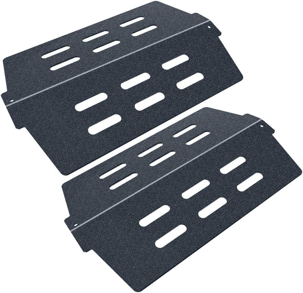 Denmay 7622 33.7CM Heat Plate for Weber Genesis 300 Series, Genesis E310 E320 E330 S310 S320 S330 Grill Parts with Front Control Knobs (2011 & Newer), Porcelain Steel Flavor Bar for Weber 65505 62756