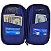 Hopsooken Travel Wallet & Passport Holder Organizer Multi-purpose Rfid Blocking ID Card Pouch Clutch Bag (Darkblue)