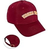 Desert Cactus Virginia Tech University Baseball Hat Hokies VT Brimmed Embroidered Hats Cap Adjustable Cloth Strap Adult (Style D1)