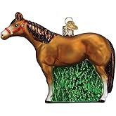 Old World Christmas Ornaments Quarter Horse Glass Blown Ornaments for Christmas Tree