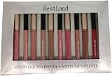 HQDA 12 Pcs Liquid Lipstick Lipliner Set Nude Matte Waterproof Long Lasting view 9