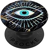 Rainbow Evil Eye Black PopSockets Adhesive PopGrip