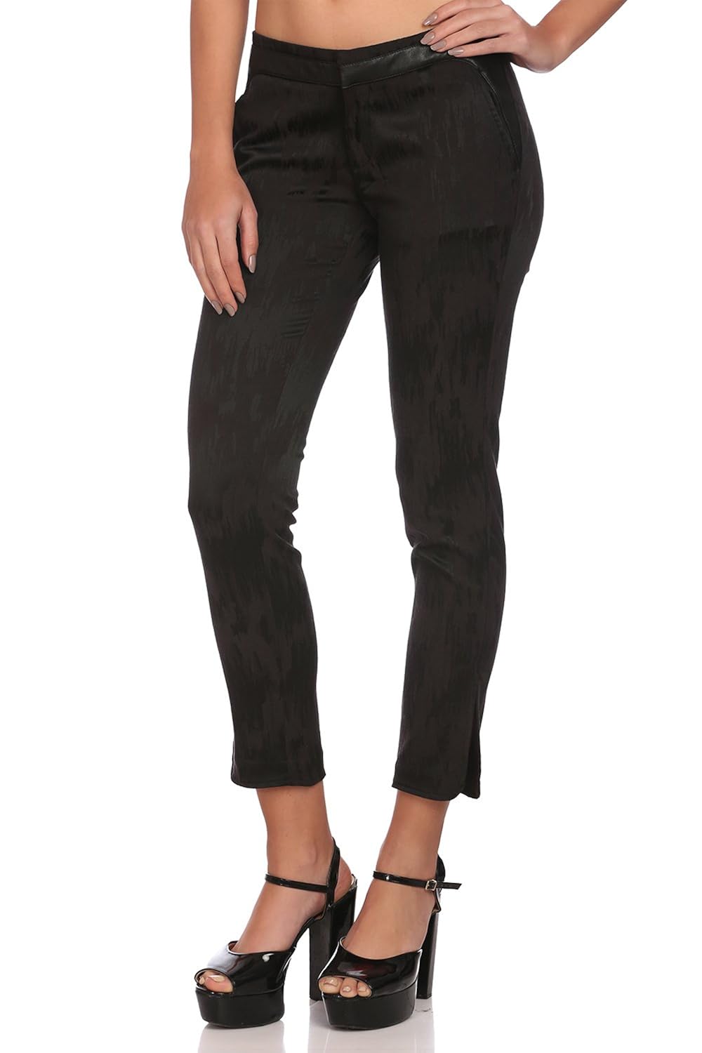 madame women's cotton casual trouser