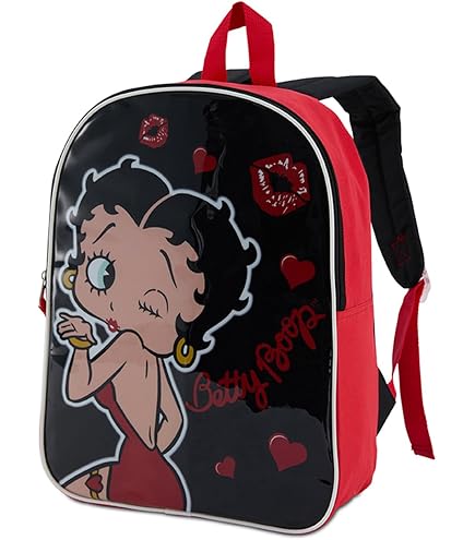 Betty Boop Microfiber Large Backpack with 16 Inches Height (Multi)