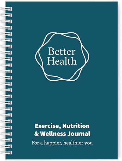 Lifestyle Planners Better Health Journal Teal A5 104 undated pages
