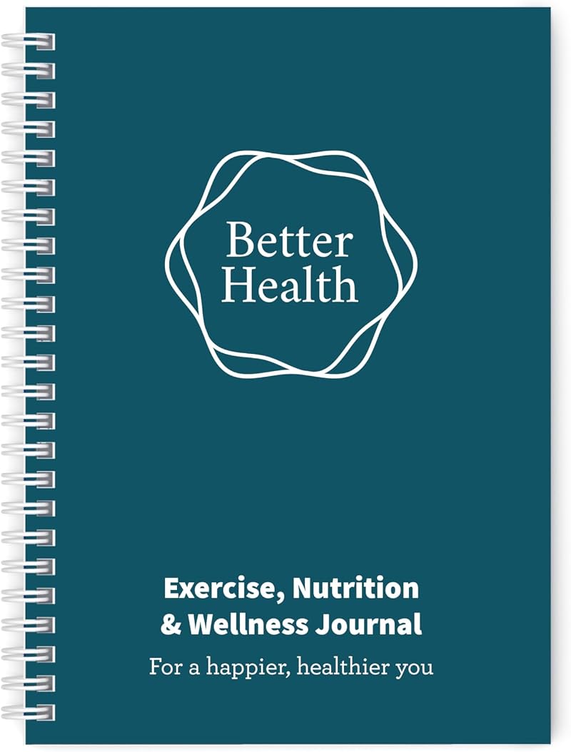 Lifestyle Planners Better Health Journal Teal A5 104 undated pages