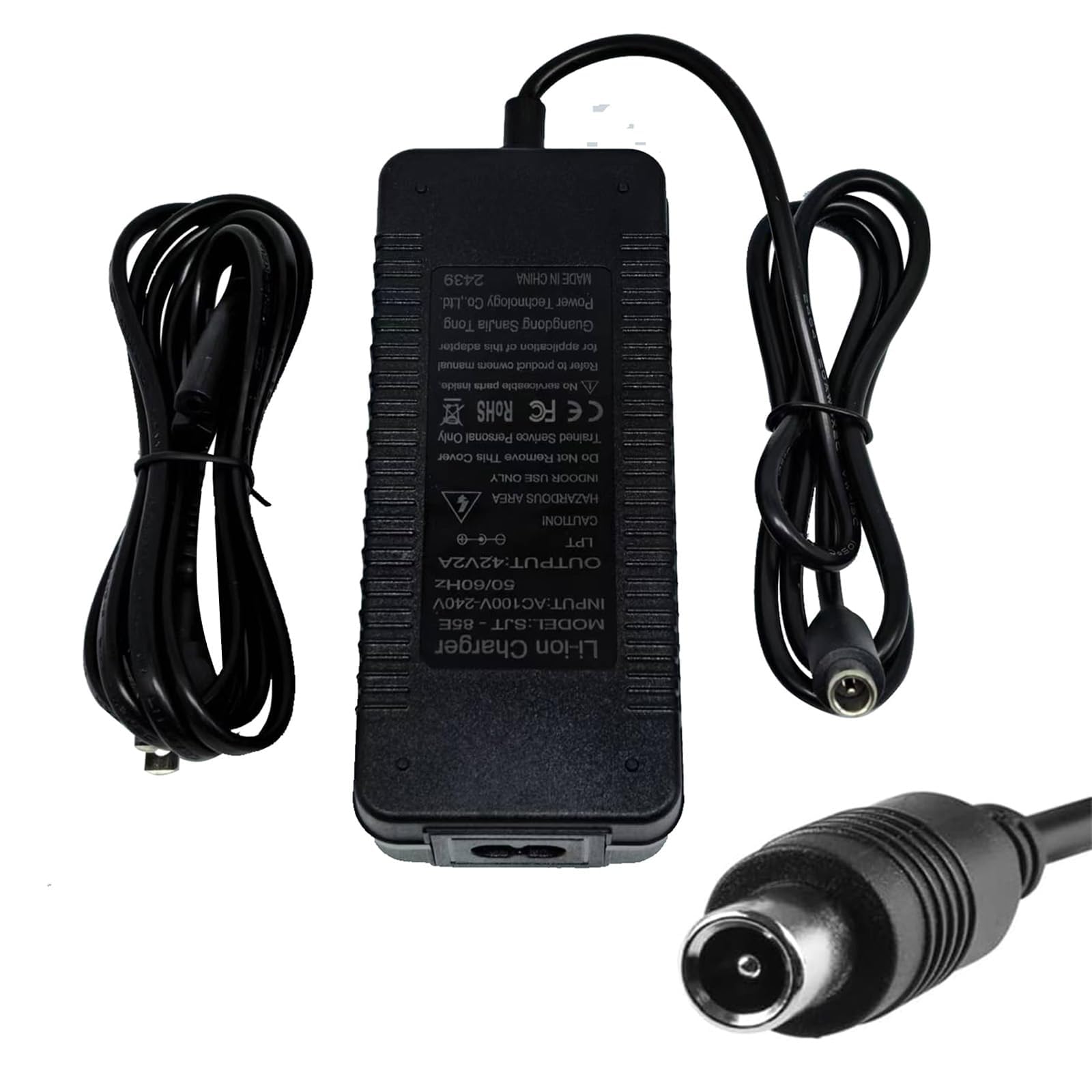 Photo 1 of 42V 2Amp Charger for Segway ES1 ES1L ES2 ES4 E22 E25 F20 F30 F40 Plus/MAX G30LP, Xiaomi M365, Pro/Pro2 Lime, Lime-S, Bird, Aovo pro/Aovopro, Bird, Volpam, Skip, Spin and Hiboy S2R