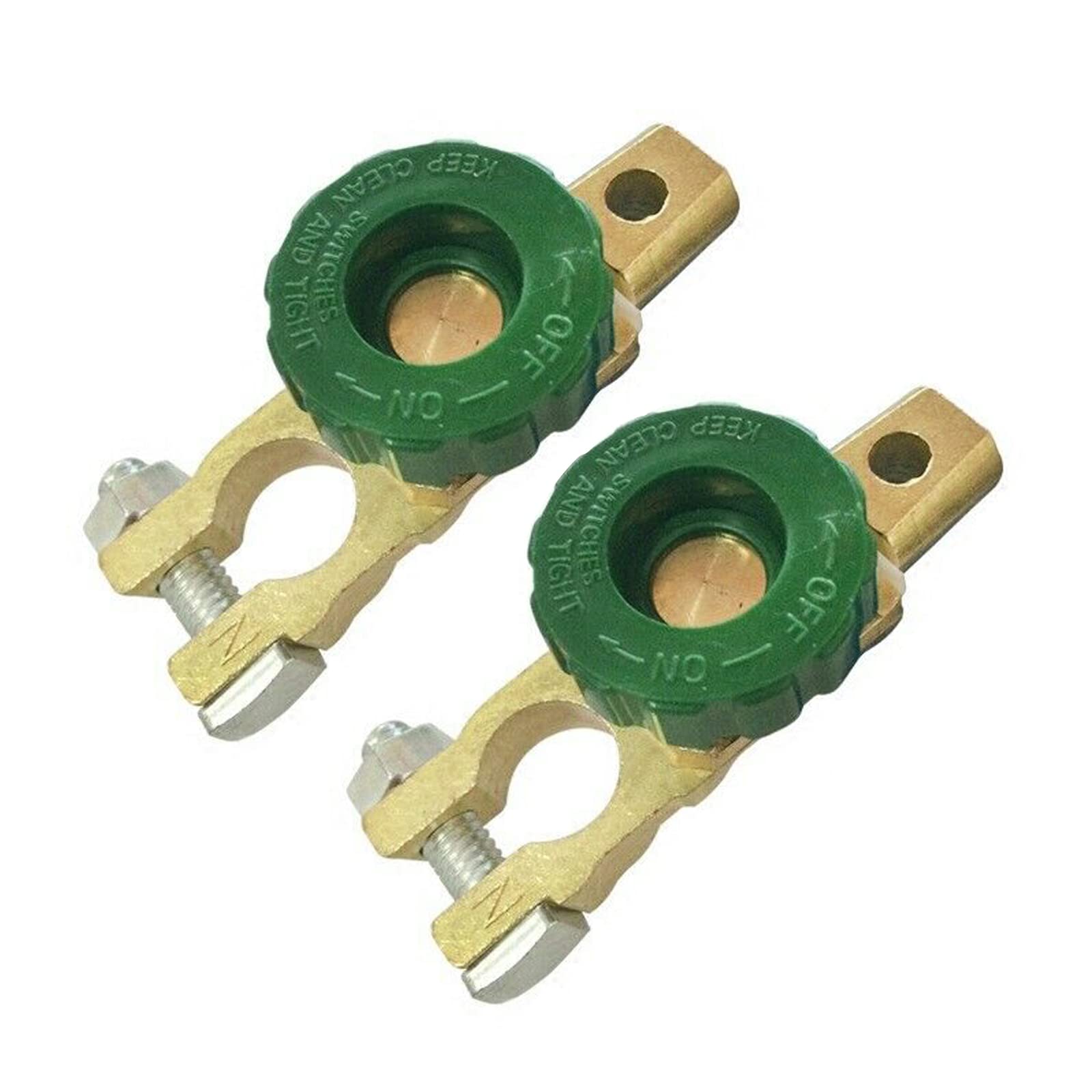 WIWIR 2 pieces, battery terminal battery adapter disconnector, on-board battery disconnector, 6-24 V (type 2)