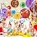 Fiesta Party Decorations, 14 Pcs Mexican Party Supplies Rainbow Paper Fans, Pom Poms Flowers, Circle Dot Banner, Foil Streamer for Mexican Cinco De Mayo Party Party Birthday Party Taco Decorations