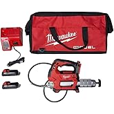 Milwaukee Electric - M18 Cordless 2-Speed Grease Gun (2) Batt KIT