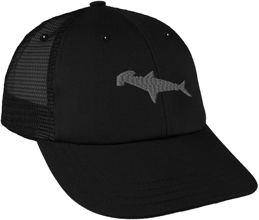Snapback Baseball Cap Hammerhead Shark Embroidery Animal Name Cotton