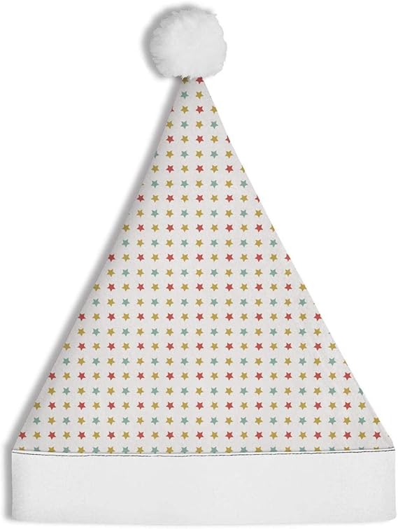 Amazoncom christmas star pattern red santa hat fashion nonwoven Amazoncom christmas star pattern red santa hat fashion nonwoven