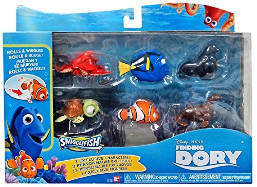 Disney / pixar finding dory swigglefish exclusive figure 6-pack