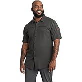 Red Kap Mens Snap Front Jersey Short Sleeve Work Shirt