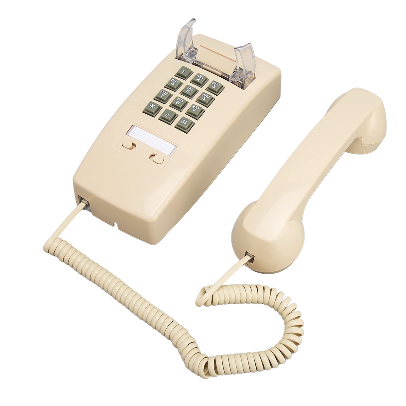 Retro Wall Phones, Waterproof Corded Landline Telephone Wall Mounted Adjustable Volume for Home Hotel and Office